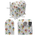 thumbnail image 5 of Ice Cream Lounger Chair Bag, Yummy Refreshments of Summertime Triple Scoops on Waffle Cones with Grungy Look, High Capacity Storage with Handle Container, Lounger Size, Multicolor, by Ambesonne, 5 of 5