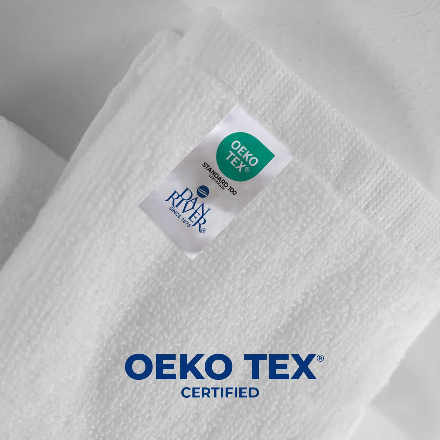 Dan River Bath Towel 6 pack 22x44 in Ultra Soft Quick Drying Cotton Towel - White