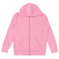 thumbnail image 4 of Pink Angel 2-Pack Girls Zip Up Hoodie, Kids Full Zipper Hooded Fashion Sweatshirt, 4 of 9