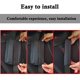 thumbnail image 4 of Black Almohadilla transpirable para cinturón de seguridad, funda de cuero Pu para correa de hombro, cojín para coche, 4 of 5