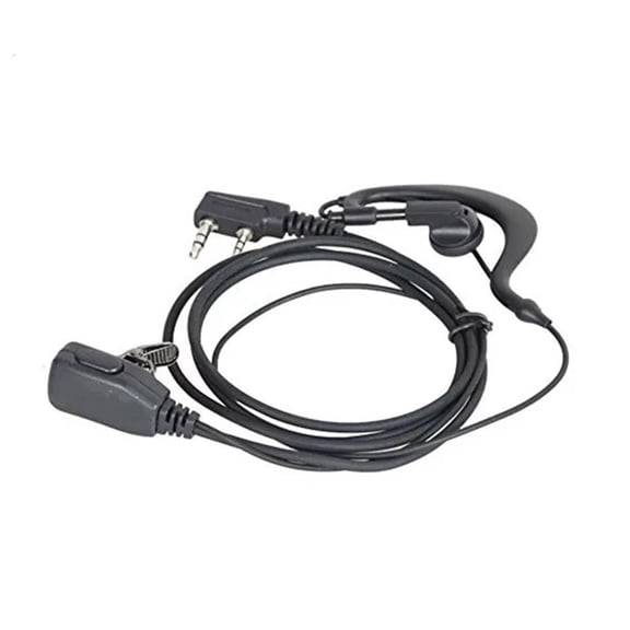 Yammee Shape Earhook Headset Earpiece Microphone for Two Way Radio Communication