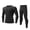 02 Black, variant on guisaled Base Layer for Men Hunting Thermal Underwear Camo Workout Top and Bottom 2 Piece Sets Gym Slim Fit Compression Long Johns