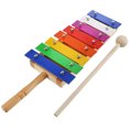 thumbnail image 1 of 1Pack Xylophone Musical Toy For Children Rectangular Shape Colorful Wood And Metal Home Play, 1 of 8