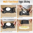 thumbnail image 5 of Egg Slicer for Hard Boiled Eggs, Stainless Steel Wire, Multipurpose Heavy Duty Aluminium Egg Cutter Dishwasher Safe for Egg, Salads & Sandwiches, Strawberries, Mushrooms & Soft Cheese, Fruit, Black, 5 of 7