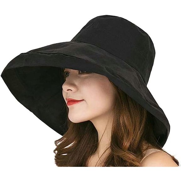 YooGuoGuo Women Sun Hat Wide Brim UV Protection Soild Bucket Hat Travel Outdoor Beach Hat