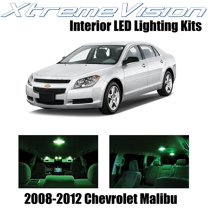 XtremeVision Interior LED for Chevy Malibu 2008-2012 5 pcs Green Interior LED Kit   Installation Tool