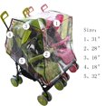 thumbnail image 2 of Chubasquero para cochecitos gemelos, tamaño Universal, protección contra la intemperie, protector contra la lluvia y el viento para bebés brillar Electrónica, 2 of 3