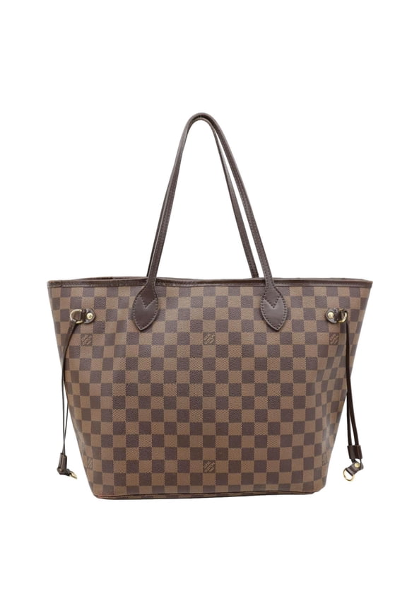 Pre-Owned Pre Owned Louis Vuitton Neverfull MM Damier Ebene Tote Bag Brown