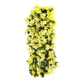 thumbnail image 2 of Hanging Flowers Artificial Violet Flower Wall Wisteria Basket Hanging Garland Flowers Fake Silk Orchid, 2 of 6