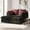 Red + Black, variant on Euroco 66.5" Oversized Chaise Lounge Chair Indoor, Plush Chenille Upholstered Sofa Bed with Deep Seat & Soft Pillow Armrests,Comfy Sleeper Sofa Couch for Living Room Bedroom,Red Black