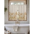 thumbnail image 7 of Kitchen Curtains 54 Inches length, Fall Wheat Window Treatment Curtain Drapes, Autum Botanical Rustic Yellow Orange Thermal Insulated Drapes for Basement Hotel RV, 42"x54", 2 Panels, 7 of 7