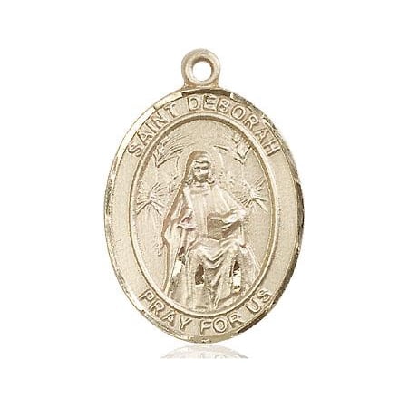 - St. Deborah Patron Saint Medal in 14 KT Gold Filled