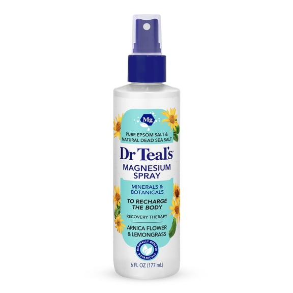 Dr Teal's Recovery Therapy Magnesium Spray with Arnica & Natural Dead Sea Salt, 6 fl oz