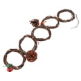 thumbnail image 1 of Bird Ring Swing Toy, Safe Hook Design Simple To Use  Ring Toy Hand Knitted  For Parrots For Birds 5 Rings, 1 of 8