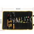 thumbnail image 6 of STRANDCHIC Black Oxford Cloth Electrician Tool Bag with Heavy Duty Metal Hook and Adjustable Strap for Repairs, 6 of 8