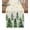 Green Brown, variant on Red Christmas Tree Table Runner 36 Inches, Winter Watercolor Gold Snowflakes Bed Runner Dresser Scarves Tabletop for Indoor Outdoor Parties/Ceremony/Banquet, 13"x 36"