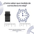 thumbnail image 4 of Correa Para Reloj Klokker Strap Banda Silicón de 22mm Negro con Blanco, 4 of 4