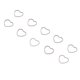 thumbnail image 5 of 30 Uds. Colgantes de pendientes DIY en forma de corazón colgantes de marco hueco de acero inoxidable para pendientes, collares, pulseras artesanales, 5 of 14