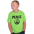 thumbnail image 5 of Hippie Peace Sign Make Love Not War Crewneck T Shirts Boy Girl Teen Brisco Brands M, 5 of 6