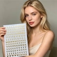thumbnail image 6 of Small Rose Gold Self Adhesive 3D Alphabet Letter Stickers Glitter Alloy Tiny Letters For Scrapbooking DIY Art Cap Decoration, 6 of 8