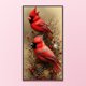 thumbnail image 1 of Cuadros Decorativos Bordado completo Hilo de algodón ecológico 11CT Impreso Cardinal Cross Stitch Kit Obra de arte Wdftyju embutido en tela, 1 of 1