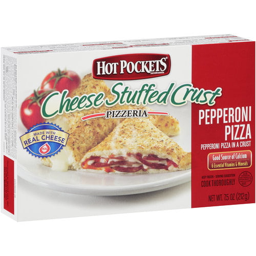 Featured image of post Walmart Hot Pockets Pepperoni Pizza Baked pizza snacks made with real mozzarella and pepperoni it s a delicious favourite for kids and kids at heart