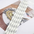 thumbnail image 6 of BalsaCircle 25 Pieces 8" Silver White Striped Paper Straws Disposable Party Event Picnic, 6 of 6