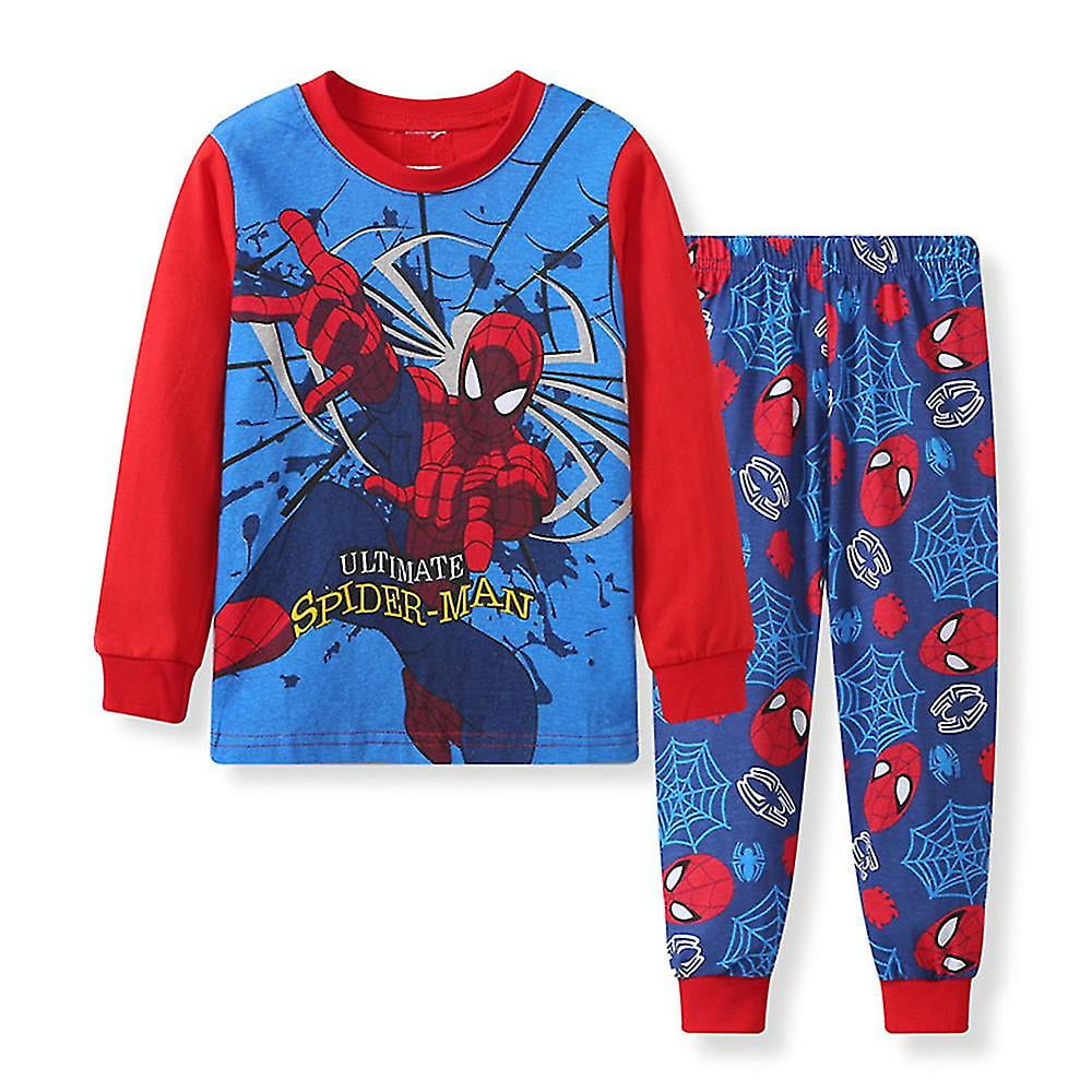 Spider man Batman Kids Boys Pyjamas Long Sleeve T shirt Pants Sleepwear Pjs Set Super Hero Pajamas Loungewear Age 3 7 Yearssiniker Walmart