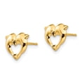 thumbnail image 2 of 14k Madi K Heart Dolphins Post Earrings, 2 of 3