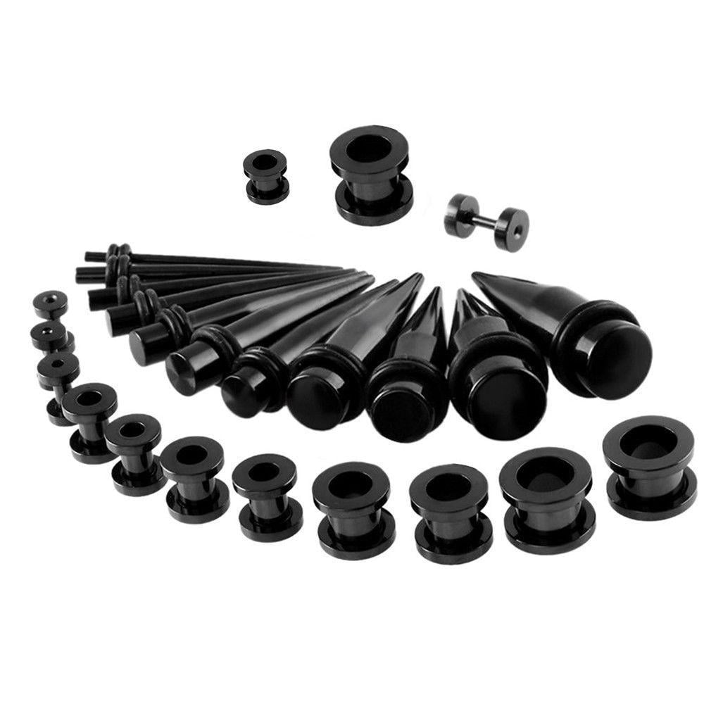 Buy EG Gifts Ear Stretching Kit Black Titanium Screw Tunnels & Tapers