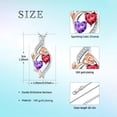 thumbnail image 3 of Taioiat Double Birthstone Necklaces for Women 18K Gold Plated Birthstone Rose Flower Jewelry Anniversary Valentines Day Mother's Day Birthday Gifts for Her Wife Girlfriend Mom, 3 of 7