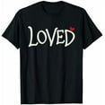 thumbnail image 1 of T-Shirt Assorti pour Couples Adultes Cœur Rouge Amour Saint-Valentin - Noir - 3TG, 1 of 4