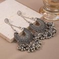 thumbnail image 7 of Bollywood Jhumka Jhumki Indian Earrings for Women Vintage Mexico Gypsy Stetament Chandelier Style Ethnic Dangle Earring Tassel Bell Drop Bohemian Fashion Gift Christmas Oxidized Jewelry, 7 of 7