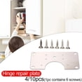 thumbnail image 2 of Stainless Steel Hinge Fixing Plate for Cabinet Door Repair Installer Kits, 2 of 6