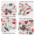 thumbnail image 3 of Dailycode Small Short Sleeve Button Down Shirts Raccoon and Love Heart Casual Shirt 3-10 Years, 3 of 9