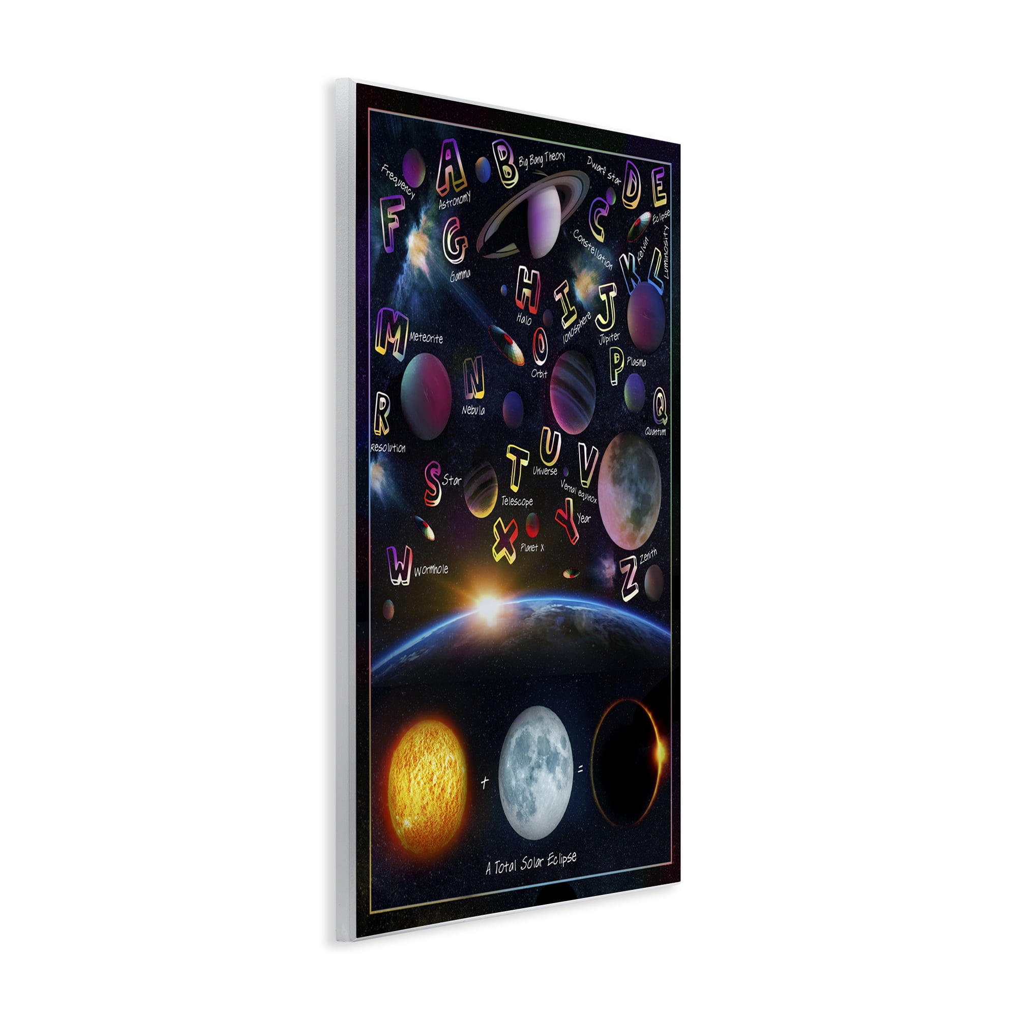Educational Astronomy Alphabet Wall Plaque Art, design by Ali Chris