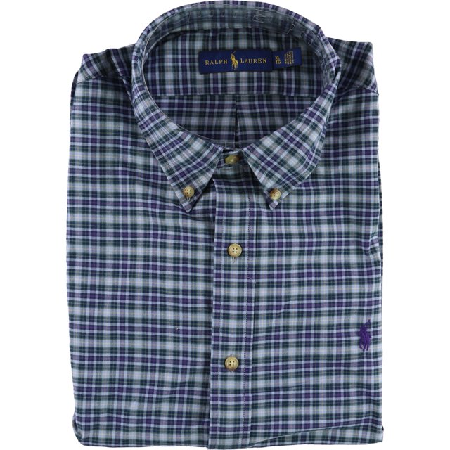 Camisa con Botones a cuadros Ralph Lauren para hombre azul XX-Large