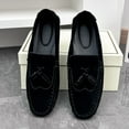 thumbnail image 6 of Men's Casual Loafers Slip On Leather Shoes Male Lightweight Driving Shoes Moccasins Classic Penny Loafer Flats Boat Shoes Outdoor Walking Shoes, 6 of 9