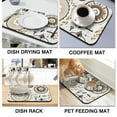 thumbnail image 4 of Elevate Coffee Routine Super Absorbent Drying Mat - Large 19.5x12in Easy-to-Clean Dish Mat, Coffee Mat A Must for Every Kitchen Counter, 4 of 7