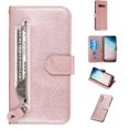thumbnail image 1 of Estuche de Cuero PU con Cierre para Samsung Galaxy S10 Plus , Funda Protectora con Billetera y Correa, 1 of 6
