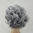 thumbnail image 2 of HLONK Perruque Grise Femme Pleine Mode Cheveux Synthétiques Courts Perruque Naturelle, 2 of 5