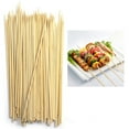 thumbnail image 2 of 100 Pc Bamboo Skewers Wooden Sticks 12" Wood BBQ Shish Kabob Fondue Party Grill, 2 of 6