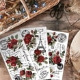thumbnail image 4 of 3pcs/Set Vintage Rose Rub on Transfers for Furniture and Crafts 6x12 inch Floral Furniture Transfer Sticker Furniture Decals Decor Transfer Stickers Rub on Decals for Furniture DIY, 4 of 8