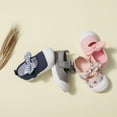 thumbnail image 2 of Toddler Girl's Canvas Sneakers Bowknot Mary Jane Flat Walking Shoes for Baby Kids School Uniform Dress Shoes, 2 of 8