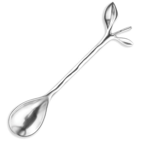 Decorative Silverplate Spoon - Blue Leaves