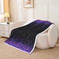 thumbnail image 2 of Erosebridal Sparkle Glitter Fleece Blanket 40x50,Sparkling Sequin Print Sherpa Throw,Breathable Sherpa Blanket,Teenager Bedroom Decor, 2 of 7