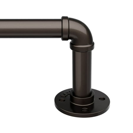 32 to 48 curtain rods for windows 1 inch industrial curtain rod adjustable wrap around curtain rods industrial indoor/outdoor curtain rod bronze