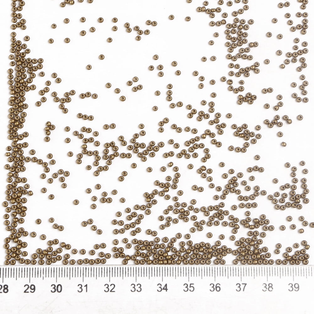 11/0 Grade A Round Glass Seed Beads Baking Paint Dark Goldenrod 2.3x1.5mm Hole: 1mm about 48500pcs/pound