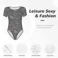 thumbnail image 6 of Uemuo Funny Chicken Pattern Women's One Piece Short Sleeve Swimsuit Rash Guard Surfing Modest Quick-drying Swimsuit Beach Essentials-, 6 of 9