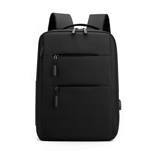 Leodye 1PCS 15.6 Inch Slim Business Laptop Backpack - USB Charging Port, Unisex College/Travel Computer Bag